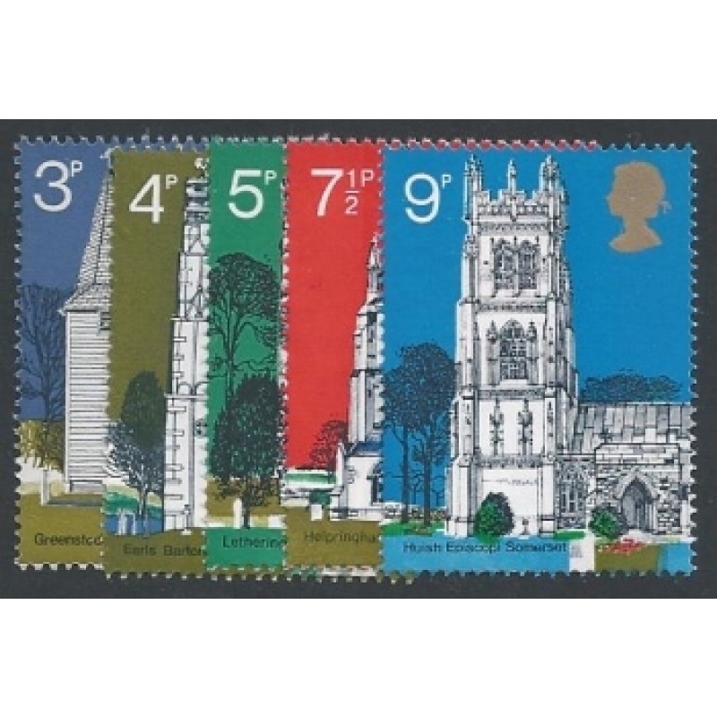 1972 Churches. Unmounted Mint set of 5 values. SG 904-908