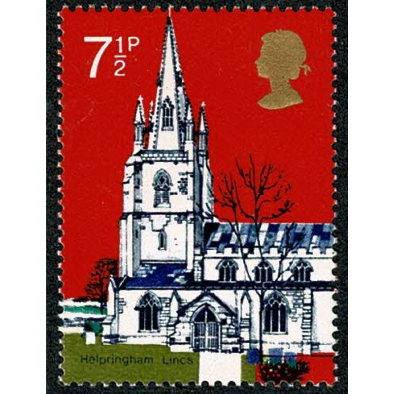 1972 Churches 7½p. Missing Phosphor. SG 907y.