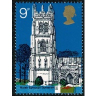 1972 Churches 9p. Missing Phosphor. SG 908y.