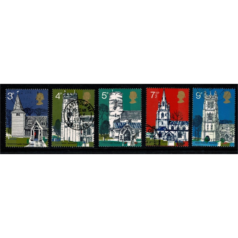 1972 Churches. Fine Used set of 5 values. SG 904-908