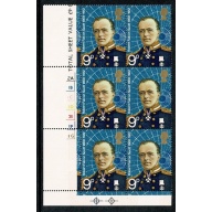 1972 Polar Explorers 9p. Cyl. 2A 1B 1C 1D 2E 1F 1G p24 no dot block of six. SG 900