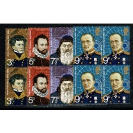 1972 Explorers. Unmounted Mint set of 4 values. Blocks of four. SG 897-900