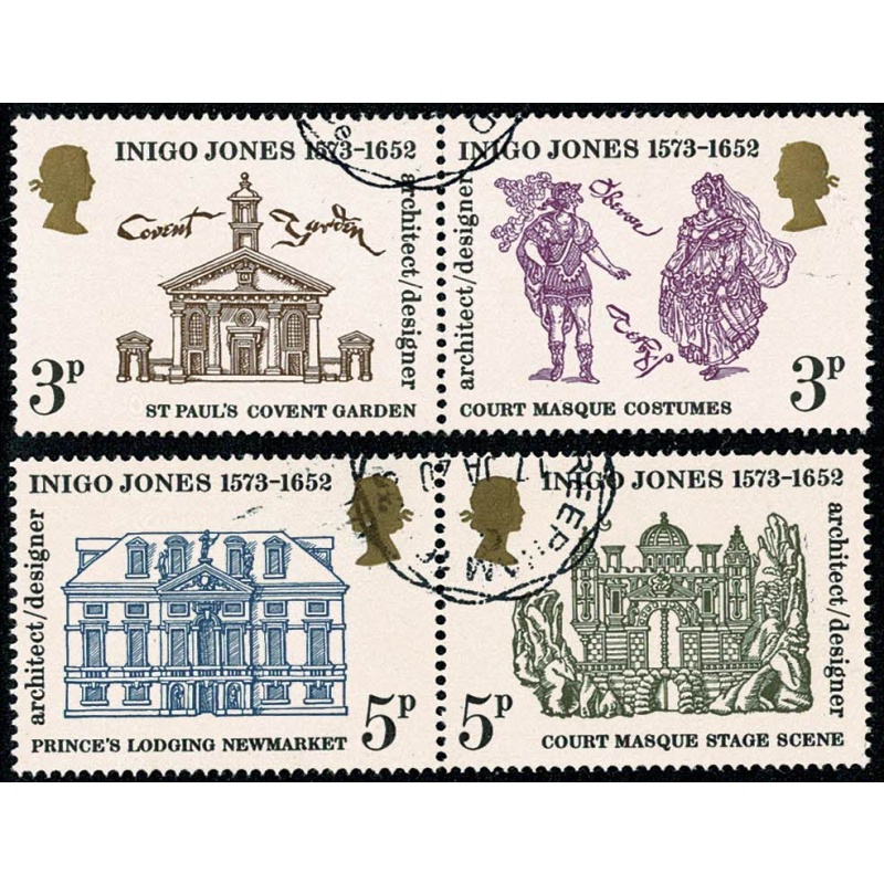 1973 Inigo Jones. Fine used set.  SG 935-938