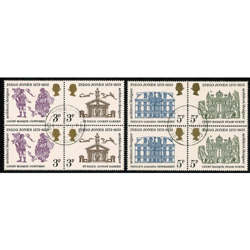 1973 Inigo Jones. Fine Used set in se-tenant blocks. SG 935-938