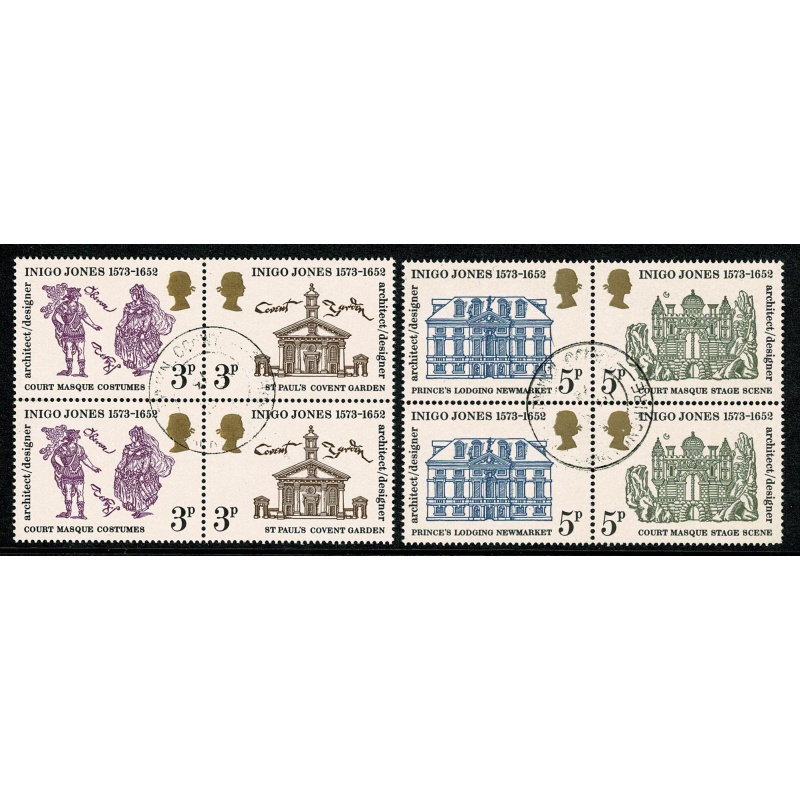1973 Inigo Jones. Fine Used set in se-tenant blocks. SG 935-938