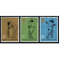 1973 Cricket. Set of 3 values. Fine Used SG 928-930