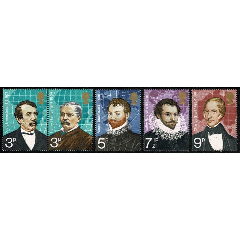 1973 Explorers. UM set of 5 values. SG 923-927