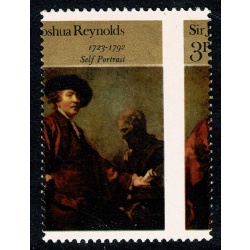 1973 Paintings 3p. Error SHIFT OF VERTICAL PERFORATIONS. SG 931 var.