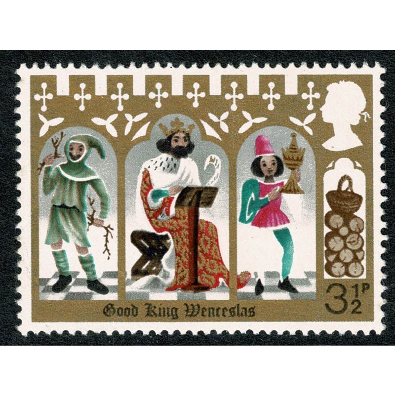 1973 Christmas 3½p (PVAD). MISSING BLUE. SG 948d