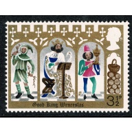 1973 Christmas 3½p (PVA). MISSING BRIGHT ROSE RED. SG 948g