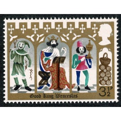 1973 Christmas 3½p MISSING SALMON PINK. SG 948c.