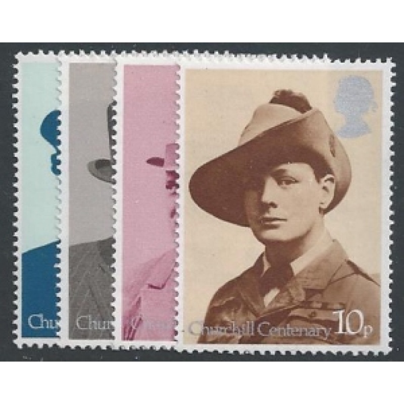 1974 Churchill (PVAD). Unmounted Mint set of 4 values. SG 962-965