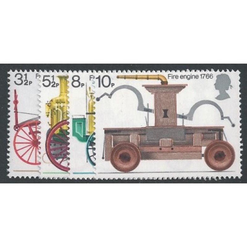 1974 Fire Service. Unmounted Mint set of 4 values. SG 950-953