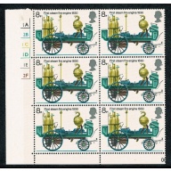 1974 Fire Service 8p. Cyl. 1A 2B 1C 1D 1E 2Fno dot block of six.  SG 952