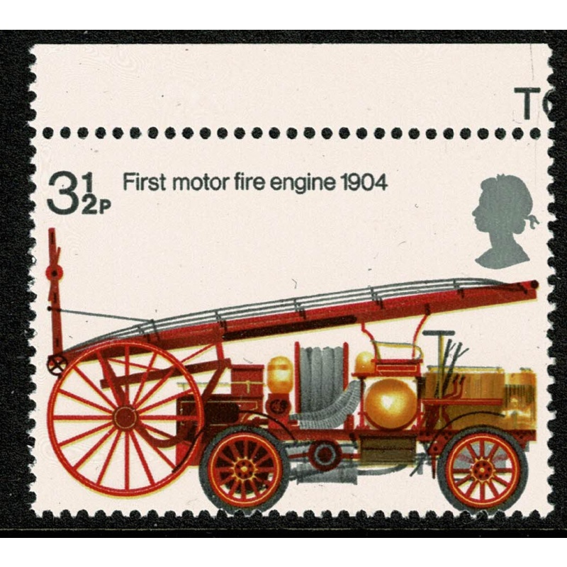 1974 Fire Service 3½p PERFORATION SHIFT single. SG 950 var