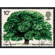 1974 British Trees 10p. Fine used single. SG 949