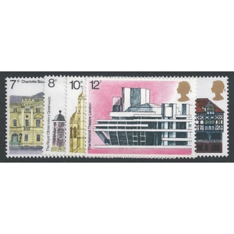 1975 Architecture. SG 975-979. UM set of 5 values.