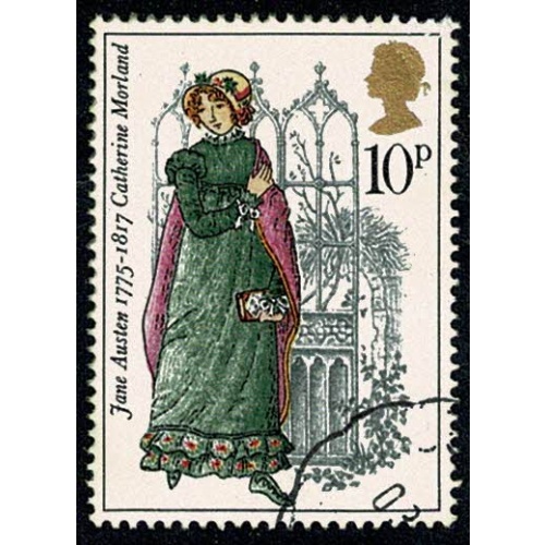 1975 Jane Austen 10p. Fine used single. SG 990