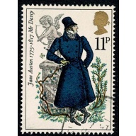 1975 Jane Austen 11p. Fine used single. SG 991