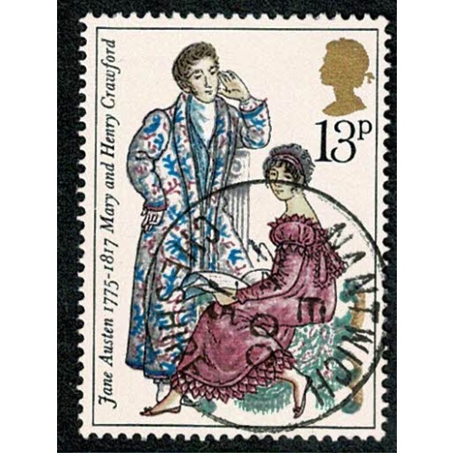 1975 Jane Austen 13p. Fine used single. SG 992