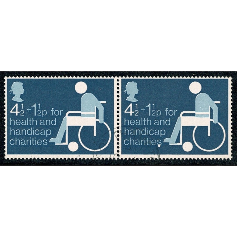 1975 Charity 4½p+1½p . Fine used pair. SG 970