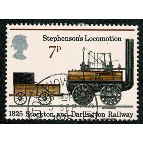 1975 Railways. 7p. Fine used single. SG 984