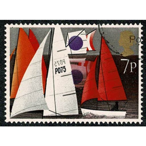 1975 Sailing 7p. Fine used single. SG 980