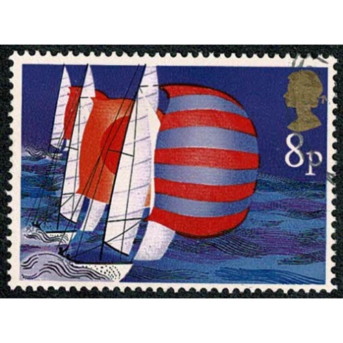 1975 Sailing 8p. Fine used single. SG 981