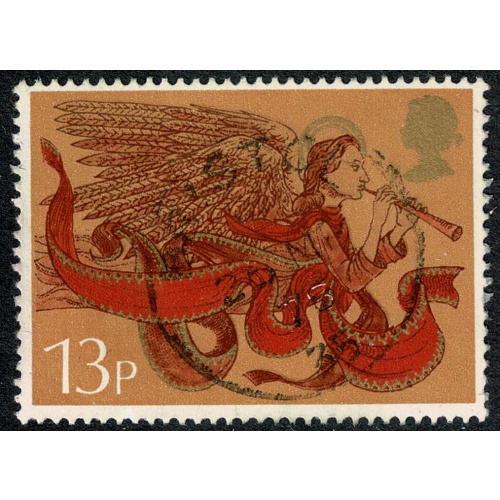 1975 Christmas 13p. Fine Used single SG 996