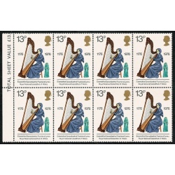 1976 Cultural Traditions 13p. Two listed varieties SG Spec W324a and b.