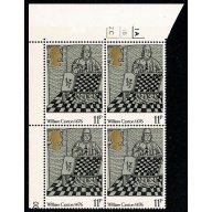 1976 Printing 11p. Cyl. 1A1B2C p62 no dot block of four.