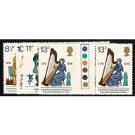 1976 Traditions. Traffic Light Gutter Pair Set of 4 values.