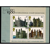 1978 Historic Buildings Miniature Sheet