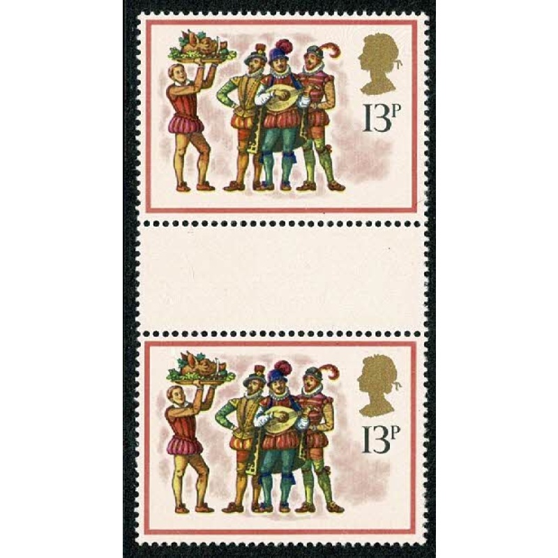 1978 Christmas 13p. "damaged top to 1". SG Spec. W402a