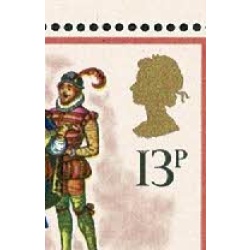 1978 Christmas 13p. "damaged top to 1". SG Spec. W402a