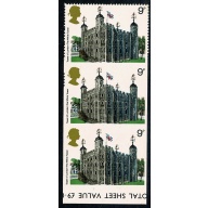 1978 Buildings 9p. Perforation variety. SG 1054 var