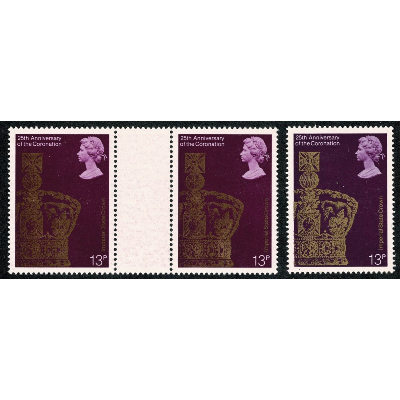 1978  Coronation 13p Bright Magenta head. SG 1062 var