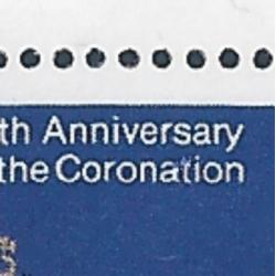 1978 Coronation 9p. cluster of white dots listed variety. SG Spec W387a