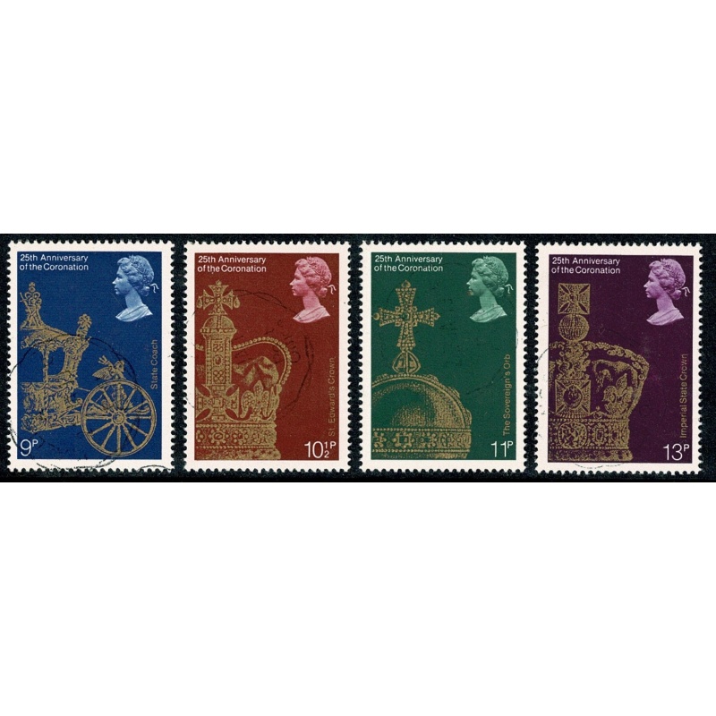 1978 Coronation. Set of 4 values. Fine used. SG 1059-1062