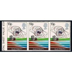 1978 Energy 13p. Perforation variety. SG 1053 var