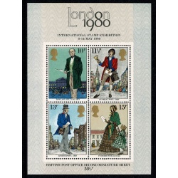 1979 R. Hill Miniature Sheet. Multiple minor colour shifts