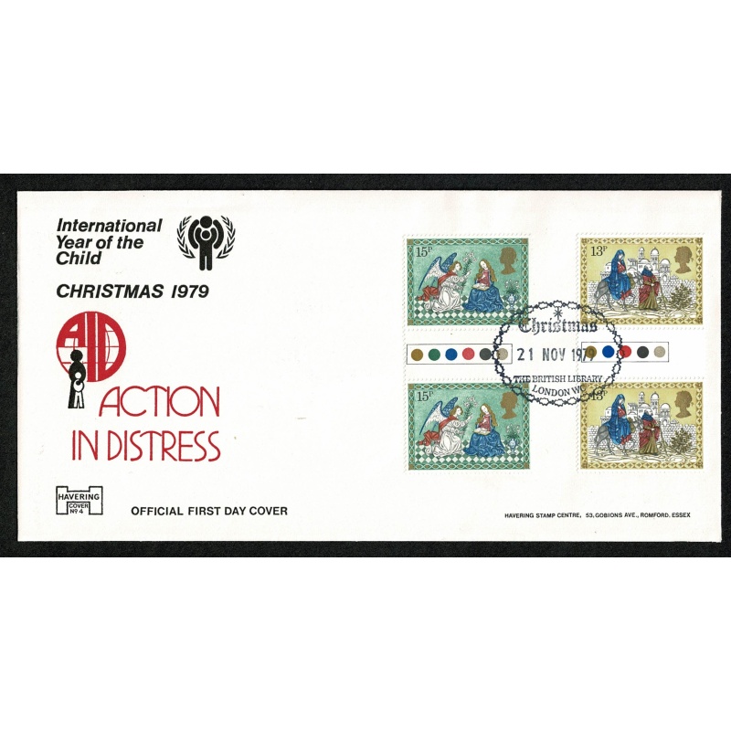 1979 Christmas Traffic Light GP set on International Y.O.C sponsored cover "The British Library WC" Special Handstamp.