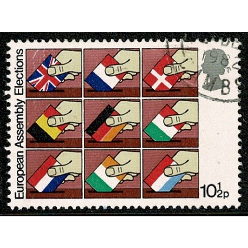 1979 European Elections 10½p. Fine Used. SG 1084