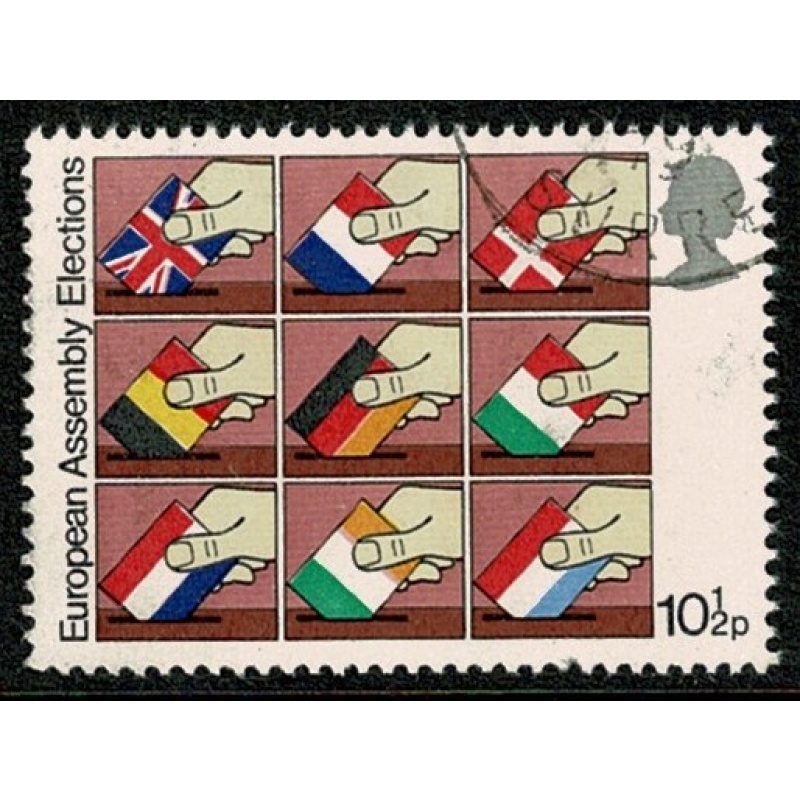 1979 European Elections 10½p. Fine Used. SG 1084