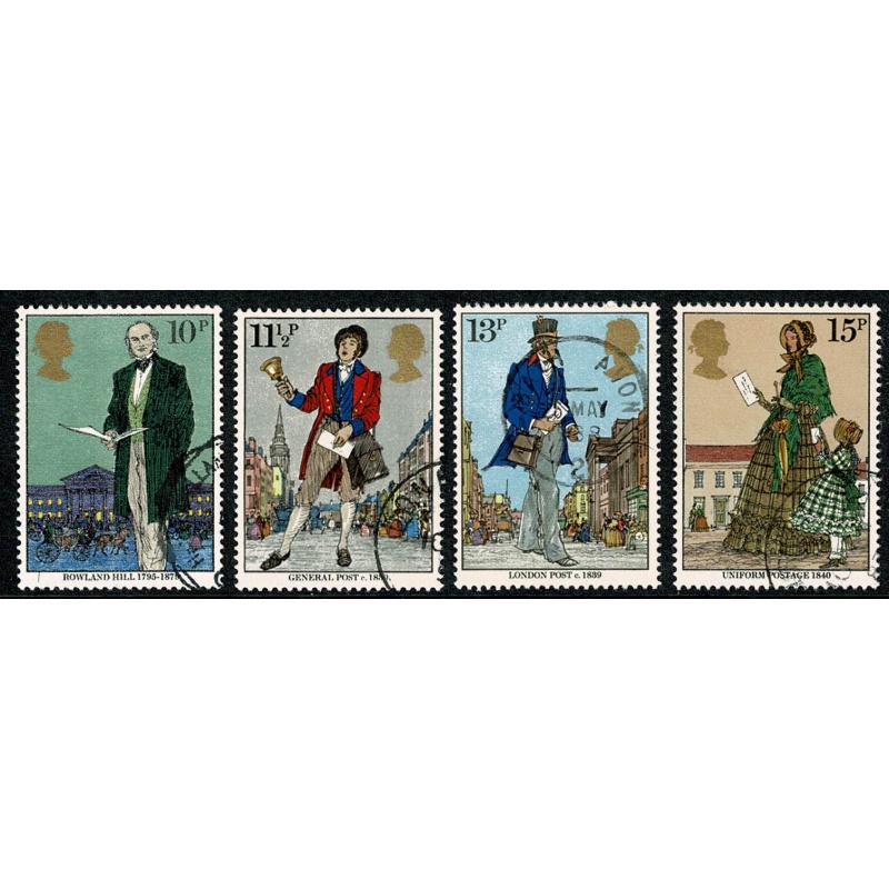 1979 Rowland Hill. Set of 4 values. Fine used.