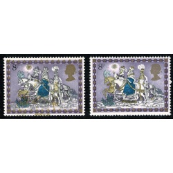 1979 Christmas 8p. MULTIPLE COLOUR SHIFTS. SG 1104 var.