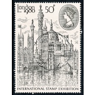 1980 London Stamp Exhibition 50p Type II. SG 1118a.  Very Fine Used