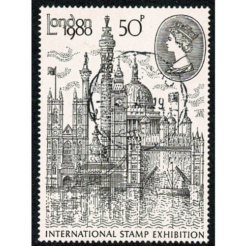 1980 London Stamp Exhibition 50p Type I. SG 1118. Fine used single.