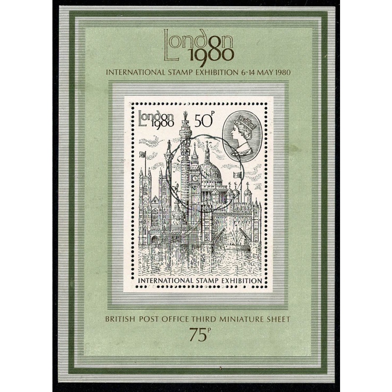 1980 London Stamp Exhibition Miniature Sheet. SG MS1119. Very Fine Used