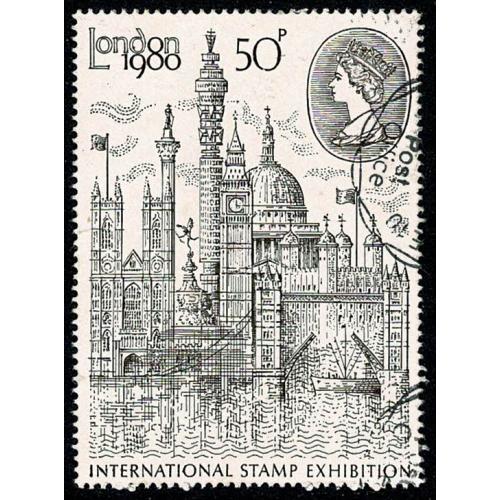 1980 London Stamp Exhibition 50p Type II. SG 1118a.  Fine Used,